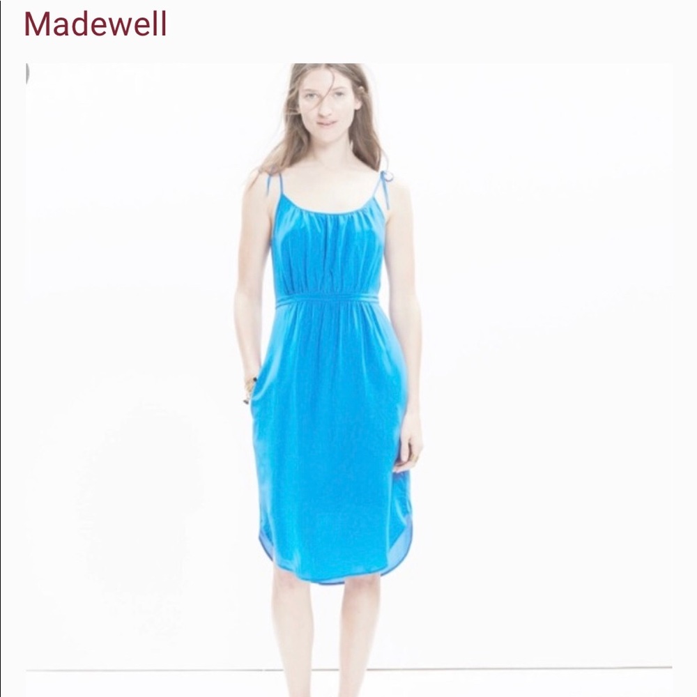 Madewell silk slip dress